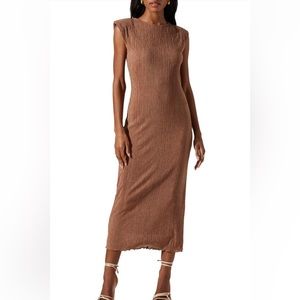 - ASTR Plisse Maxi Dress